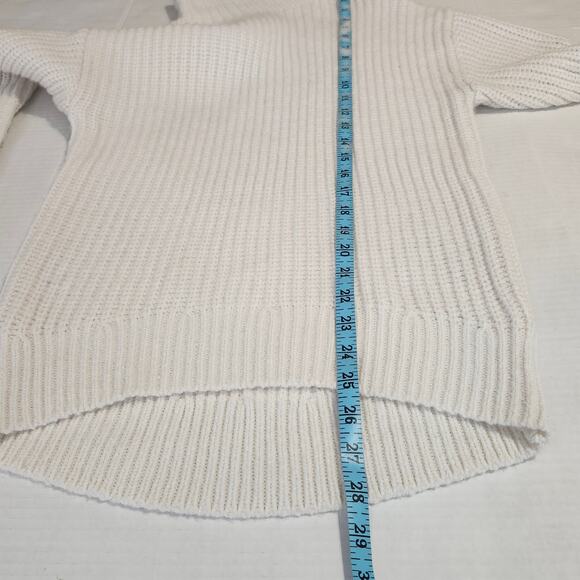 GAP Women's Mock Neck Wool Alpaca Blend X-Small Cream Sweater - Picture 8 of 10